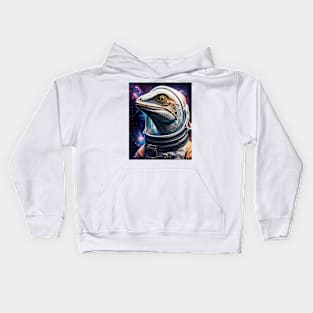 Iguana that reached space Kids Hoodie